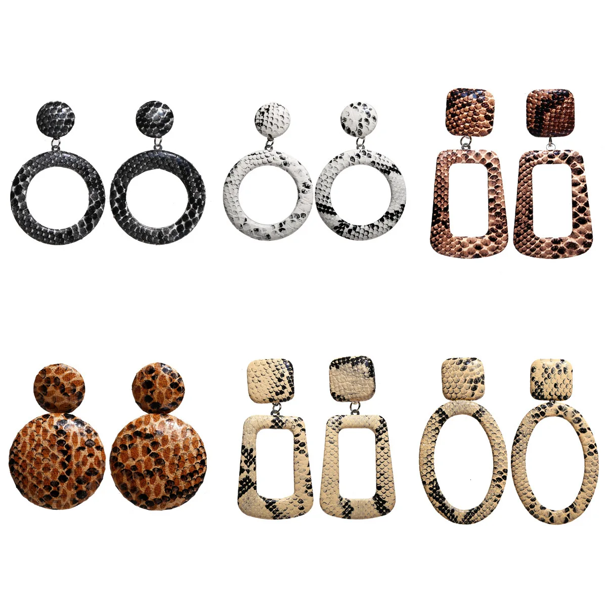 Серьги с леопардовым принтом модные для женщин 2019 эффектный продукт