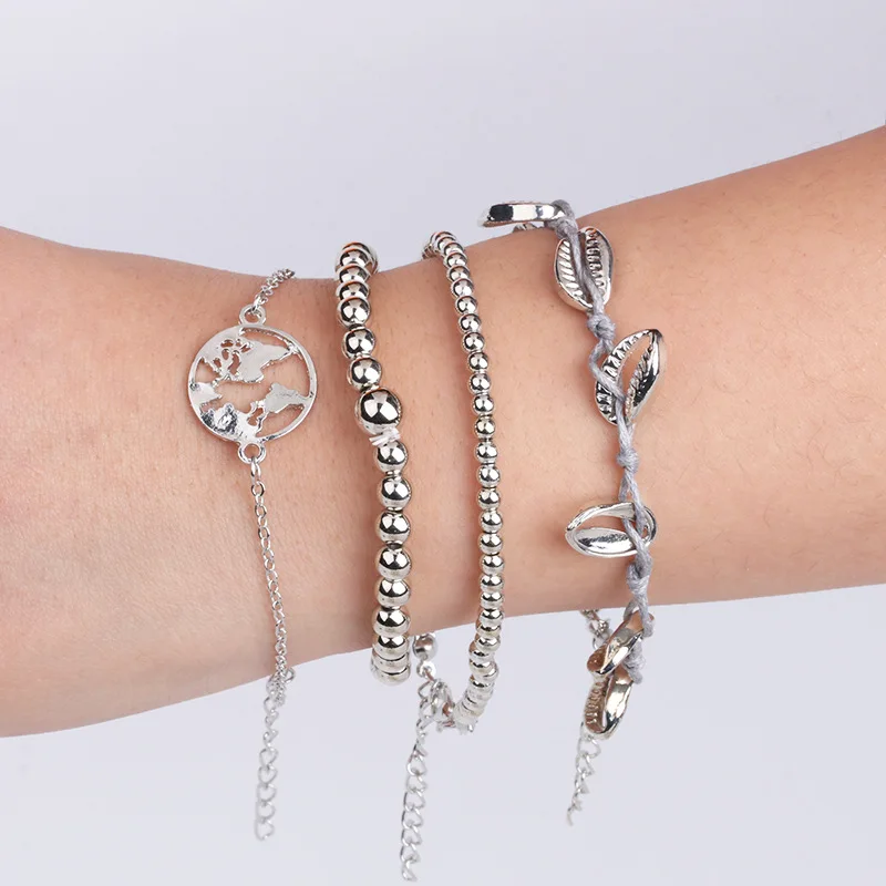 Женская Серебряная цепочка в стиле бохо ручная работа геометрические цепочки