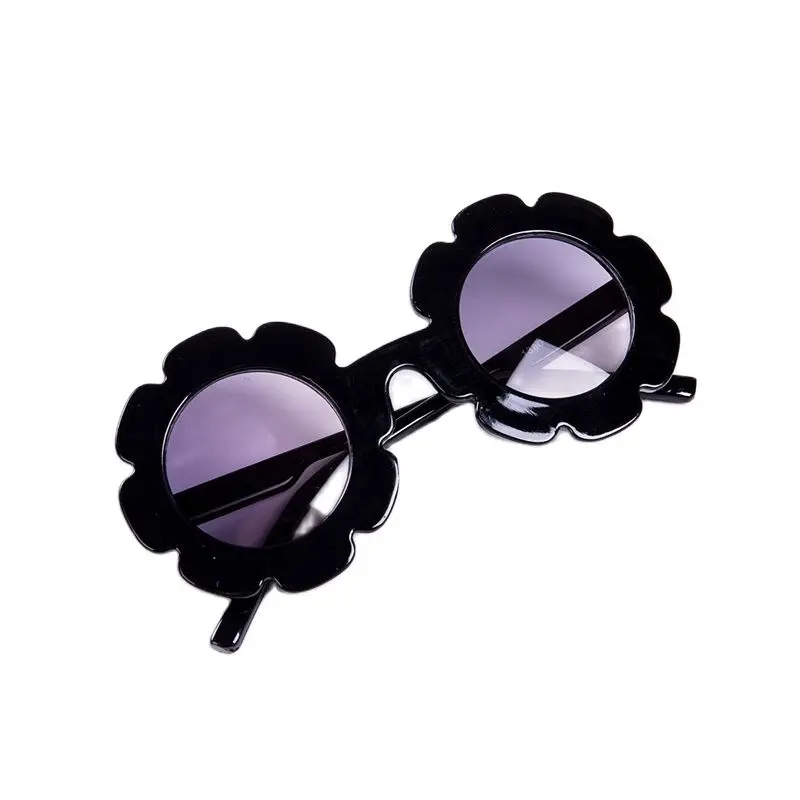 Милые летние детские солнцезащитные очки пластиковая оправа с цветами пляжные