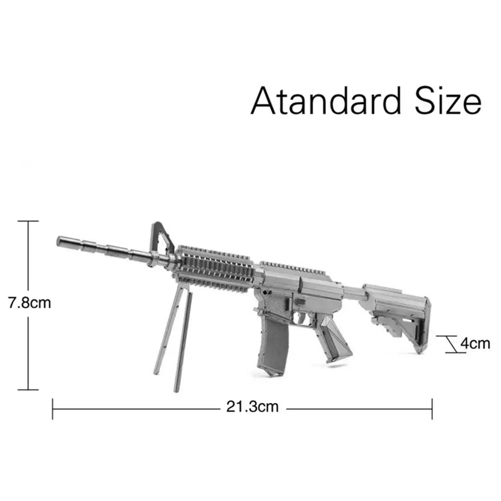 

Creative DIY 3D Gun Puzzle Metal Model Assembly Educational Toys Ornaments