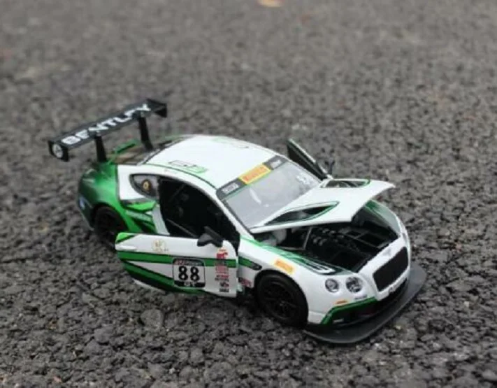 Bburago 1:24 Bentley Continental GT3 NO.88 литая модель спортивного гоночного автомобиля Новый в