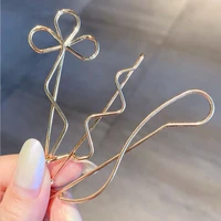 korea simple metal hair clips for women geometric irregular gold silver color hairpins hair accessories barrettes clips