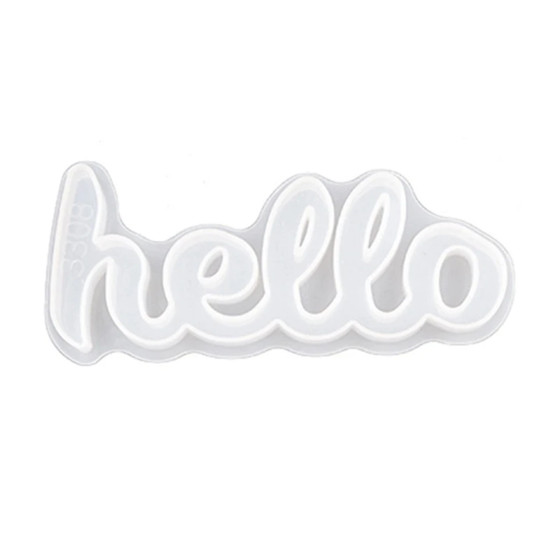 

Hello Blessed Live Letter Resin Casting Molds English Letters Pendant Silicone