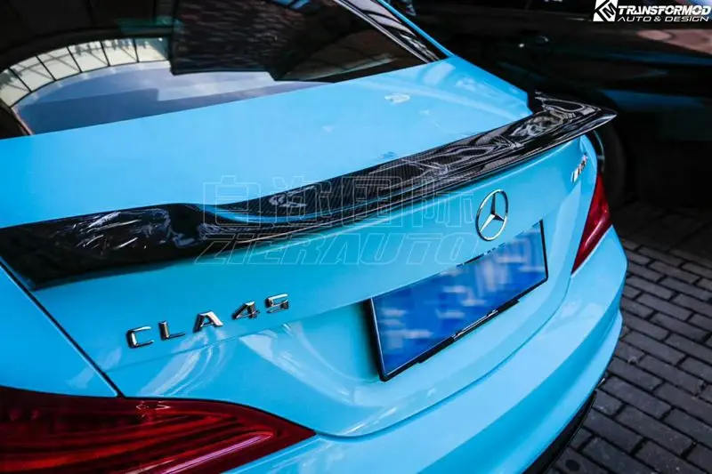 Автомобильный Стайлинг 2013 2017 лет R Стиль углеродного волокна задний спойлер на