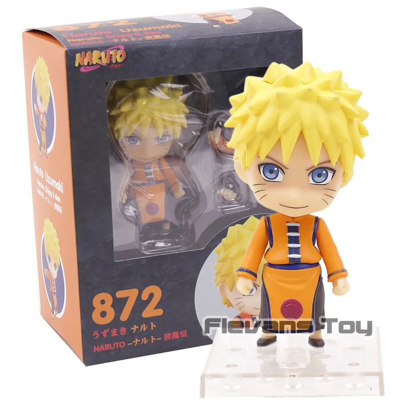 Nendoroid Naruto Shippuden Uchiha Sasuke 707 Uzumaki Наруто 682 хюуга Хината 879 Хатаке Какаши 724 ПВХ фигурка игрушка - Цвет: 872 box