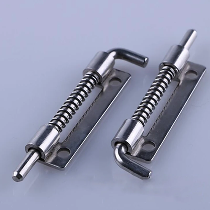 

Stainless Steel Door Bolts Narrow-edge Perforated Spring Industrial Cabinet Flat Welding Power Distribution Cabinet Door Latch