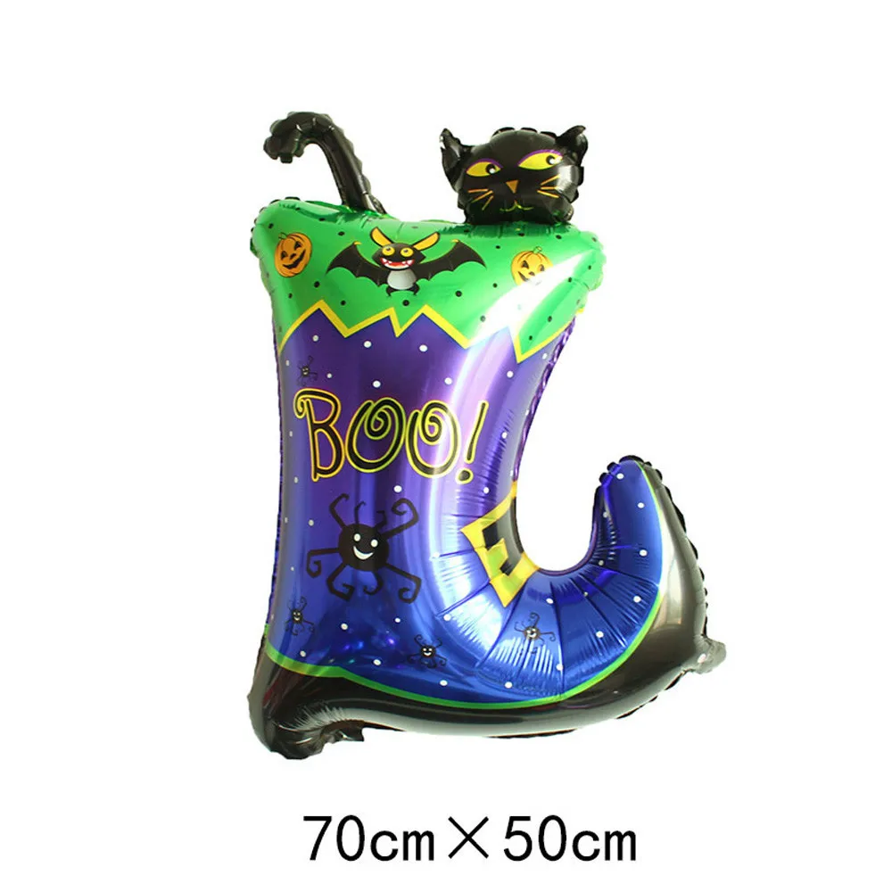 Воздушный шар с надписью Happy Halloween домашняя детская воздушный в виде тыквы
