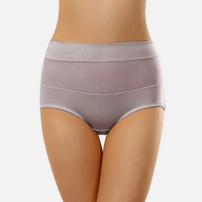 Женские хлопковые трусики пуш-ап с высокой талией эластичные треугольные