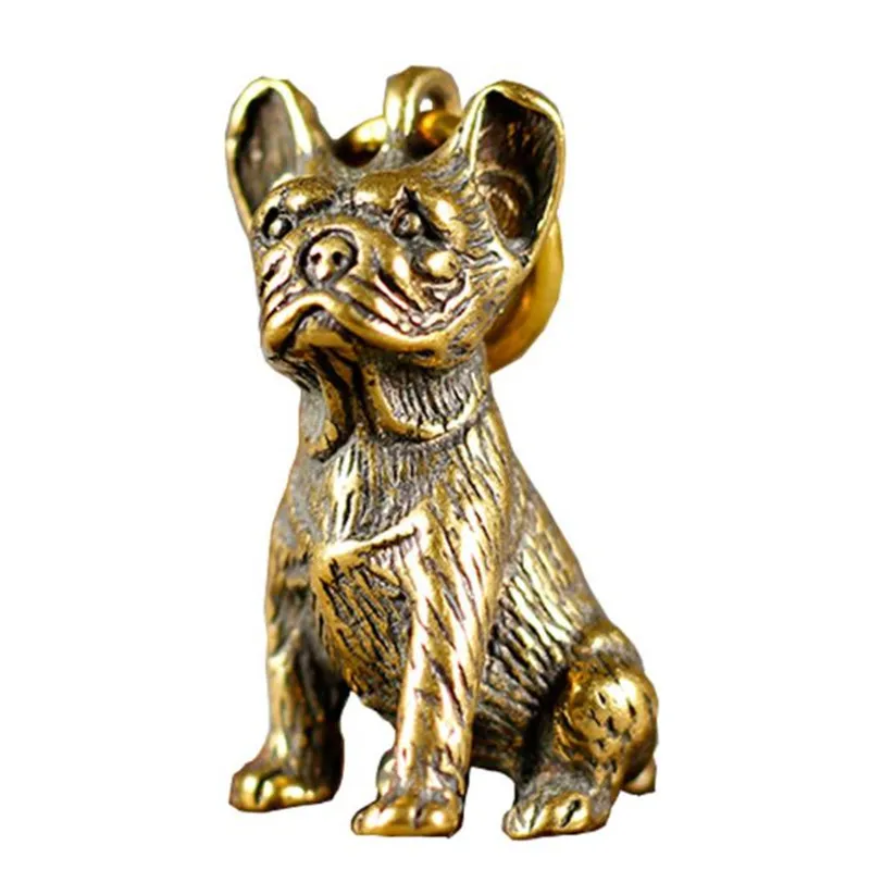 

Mini SharPei Dog Casting Animal Figurine Retro Style Metal Sculpture Home Office Room Desktop Decoration Collect Ornaments Gift