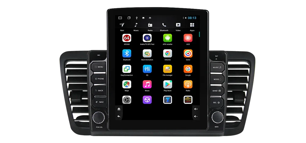 

9.7" octa core tesla style vertical screen Android 10 Car GPS radio Navigation for Subaru Legacy Outback 2004-2009