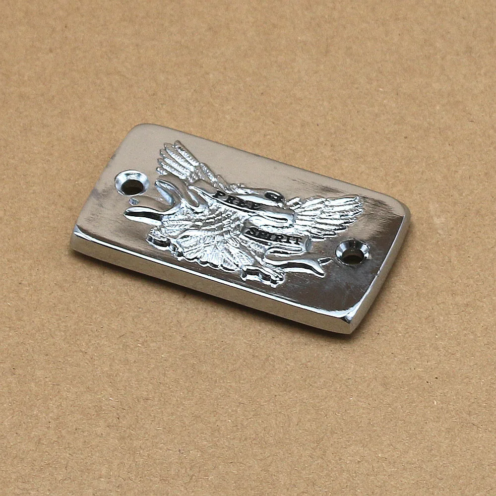 

Motorcycle Chrome Billet Fluid Reservoir Cap Cover"Free Spirit" Eagle Engraved For Suzuki Intruder 1400 1500 Boulevard S83 C90