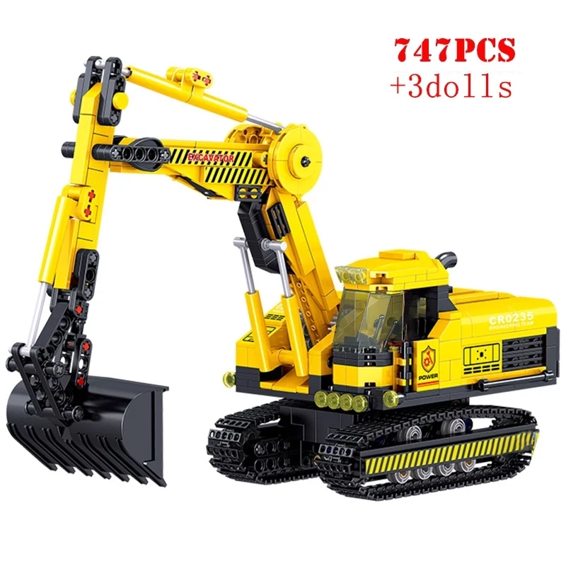 Техническая техника бульдозер кран экскаватор строительные блоки развивающие