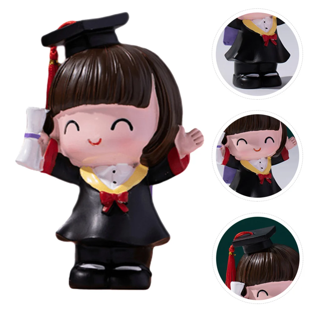 

1 Pc Graduation Gift Cake Decoration Lovely Doll Cake Adornment