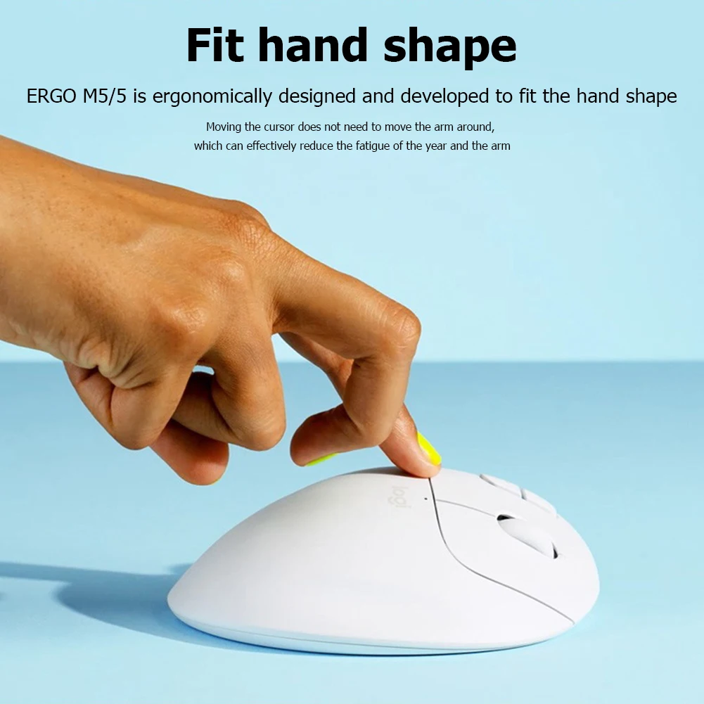 Logitech ERGO M575 Trackingball Mouse 5 Buttons 2000DPI 2.4HZ Wireless Comfortable Mice w/low Energy Technology for Office Home