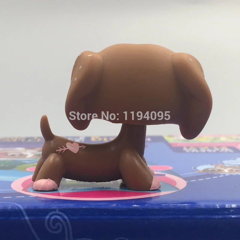 редкие пет шоп игрушки собаки такса #556 оригинал лпс игрушек бесплатная доставка