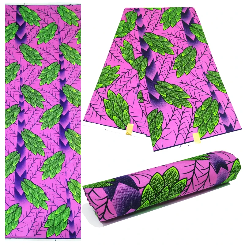 

Dashikiage Sewing DIY 100% Polyester Material African Pagne Real Wax Fabric For African Women Dresses 6 Yards\Lot