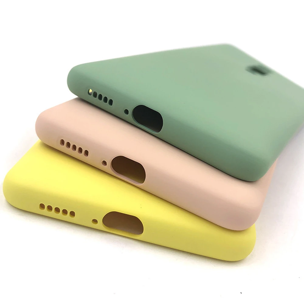 

100 PCS Soft Liquid Silicon Phone Case Anti-fall for xiaomi 8 9 9SE 6X MIX 2S/MIX 3 for Redmi 7/7A Note7/Note7 Pro K20/K20 Pro