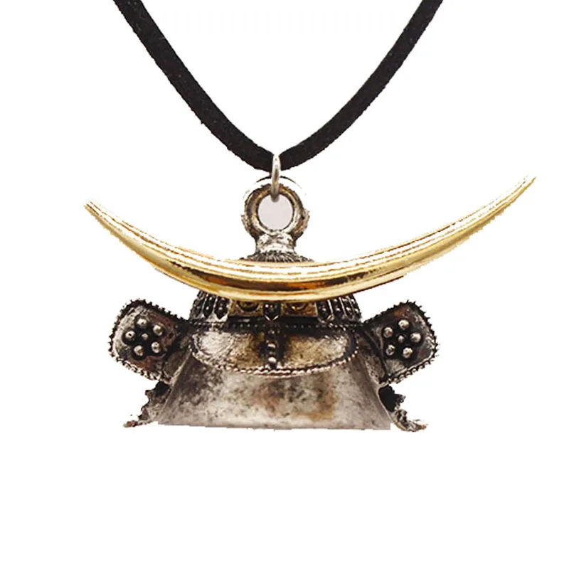Ожерелье с подвеской в стиле ретро для мужчин и женщин Эдо шлем самурая броня