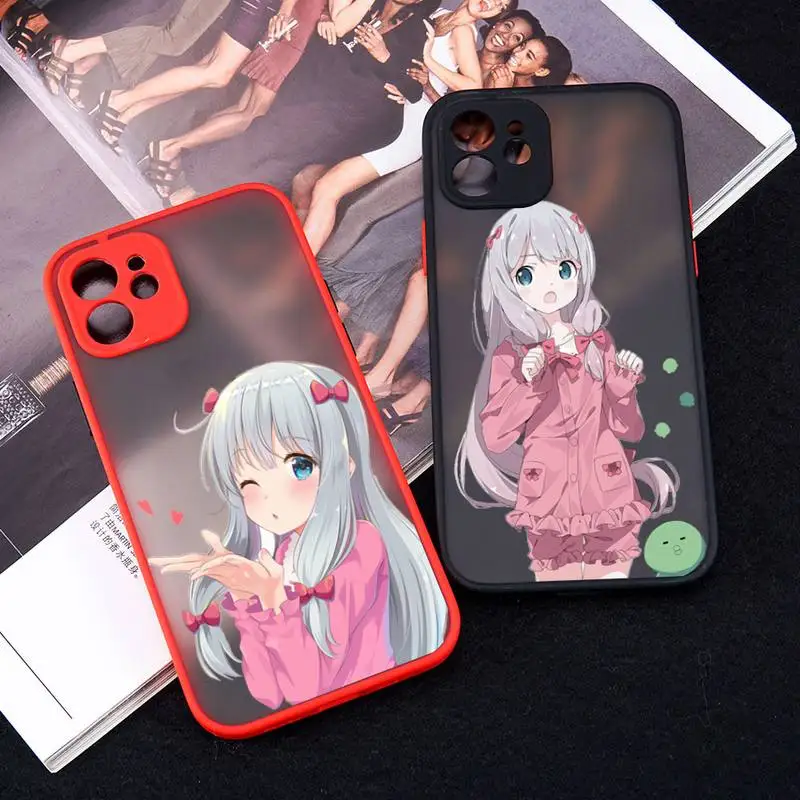 

Izumi Sagiri cute girl Phone Case matte transparent For iphone 11 12 13 6 s 7 8 plus mini x xs xr pro max cover