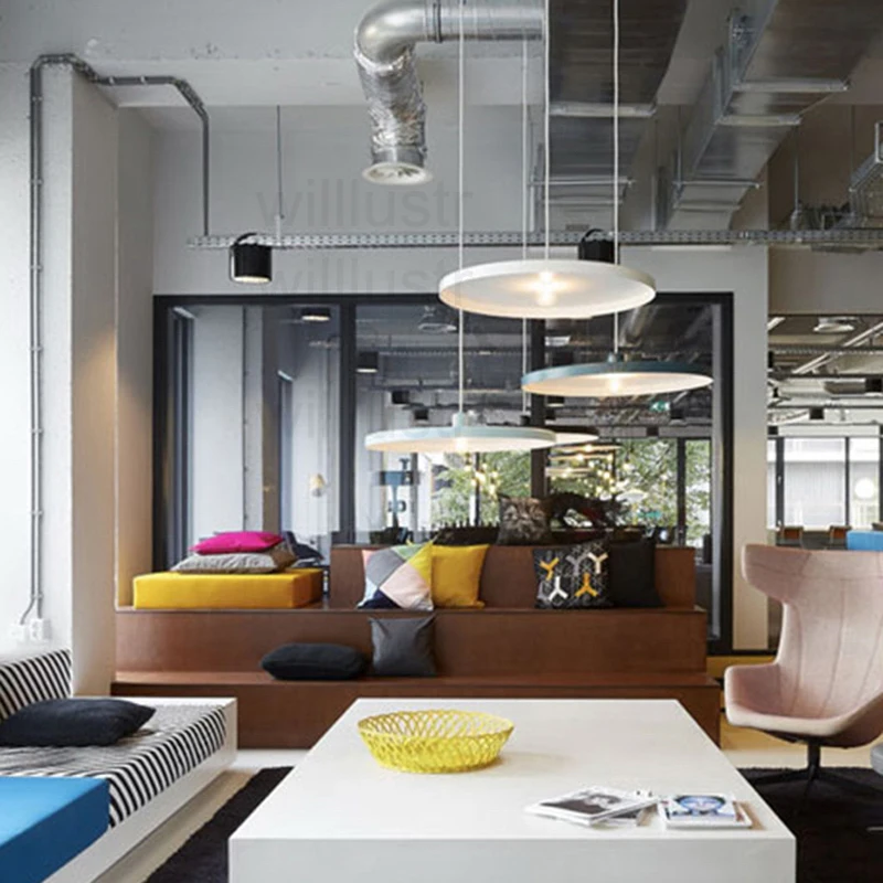 

Modern tossB Disc pendant lamp Belgium design lighting Toss B disk light white black color hotel restaurant suspension lighting
