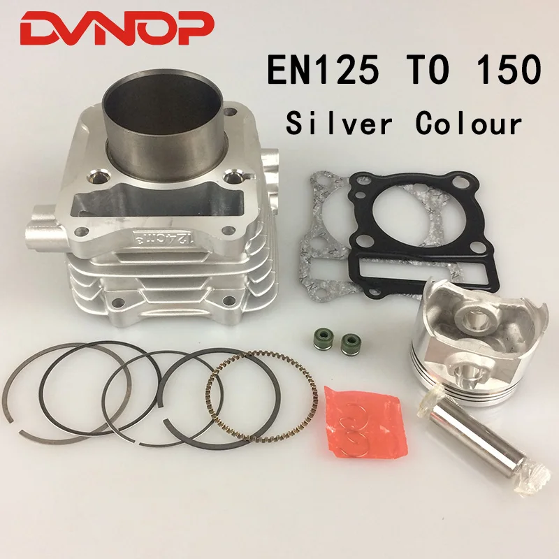 Motorcycle Cylinder Kit 62mm Big Bore for Suzuki EN125 GS125 GN125 GZ125 DR125 TU125 150cc Modified Engine 157FMI
