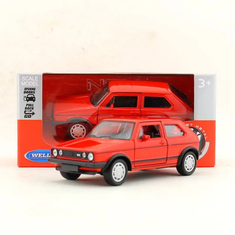 Высокая симуляция 1/36 Volkswagen Golf GTI сплав модель автомобиля литой металл