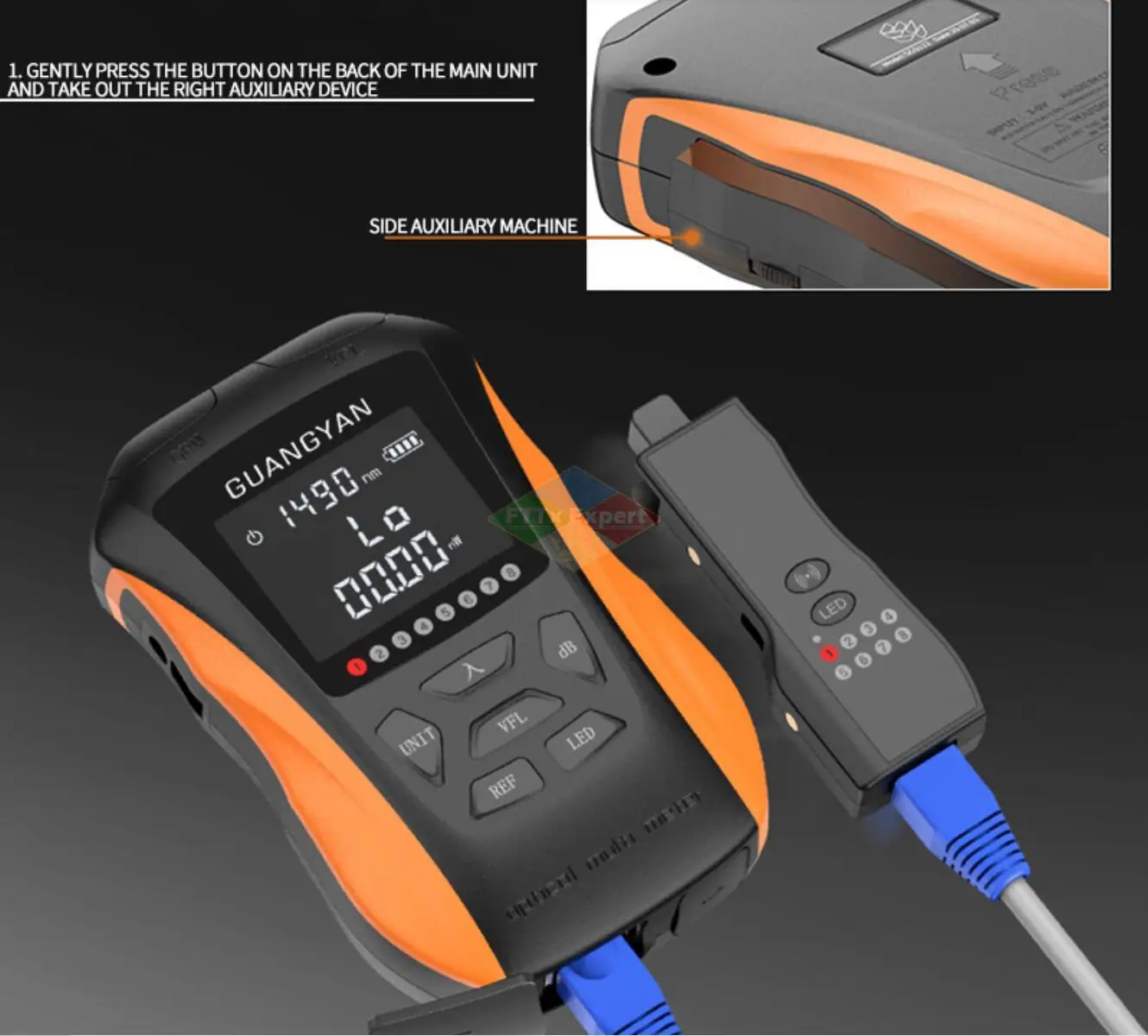 New 6 in 1 multifunctional optical power meter OPM visual fault locator network cable test fiber optic tester 5km 15km VFL LED