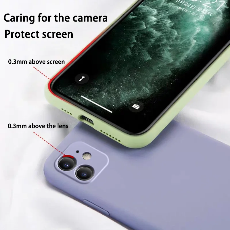 Kowkaka Жидкий чехол для телефона iPhone 11Pro Max простой сплошной цвет защита пушистая