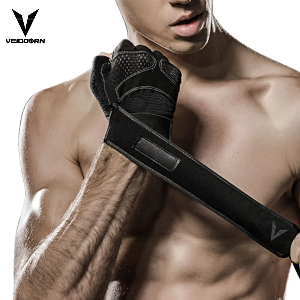 

Veidoorn Professional Weight Lifting Gym Workout Gloves Breathable Exercise Training Sport Glove Fitness Cycling Women Man