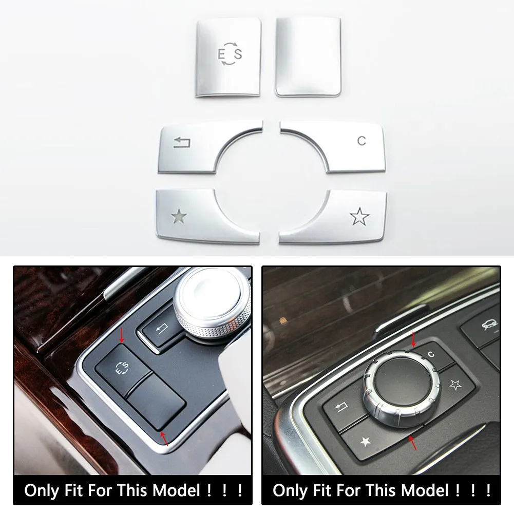 

Parts Buttons Sequins Trim 6 Pcs/Set ABS Plastic For Mercedes Benz E W212 2012-2015