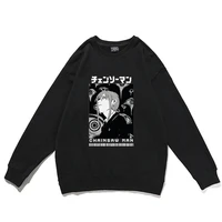 japan anime chainsaw man makima graphics printed pullover men women cartoon manga style pullovers woman streetwear sweatshirt