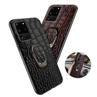 Чехол-накладка для Samsung Galaxy S20 Ultra, S20 Plus, Note 10, S10 Plus, A70, из натуральной кожи