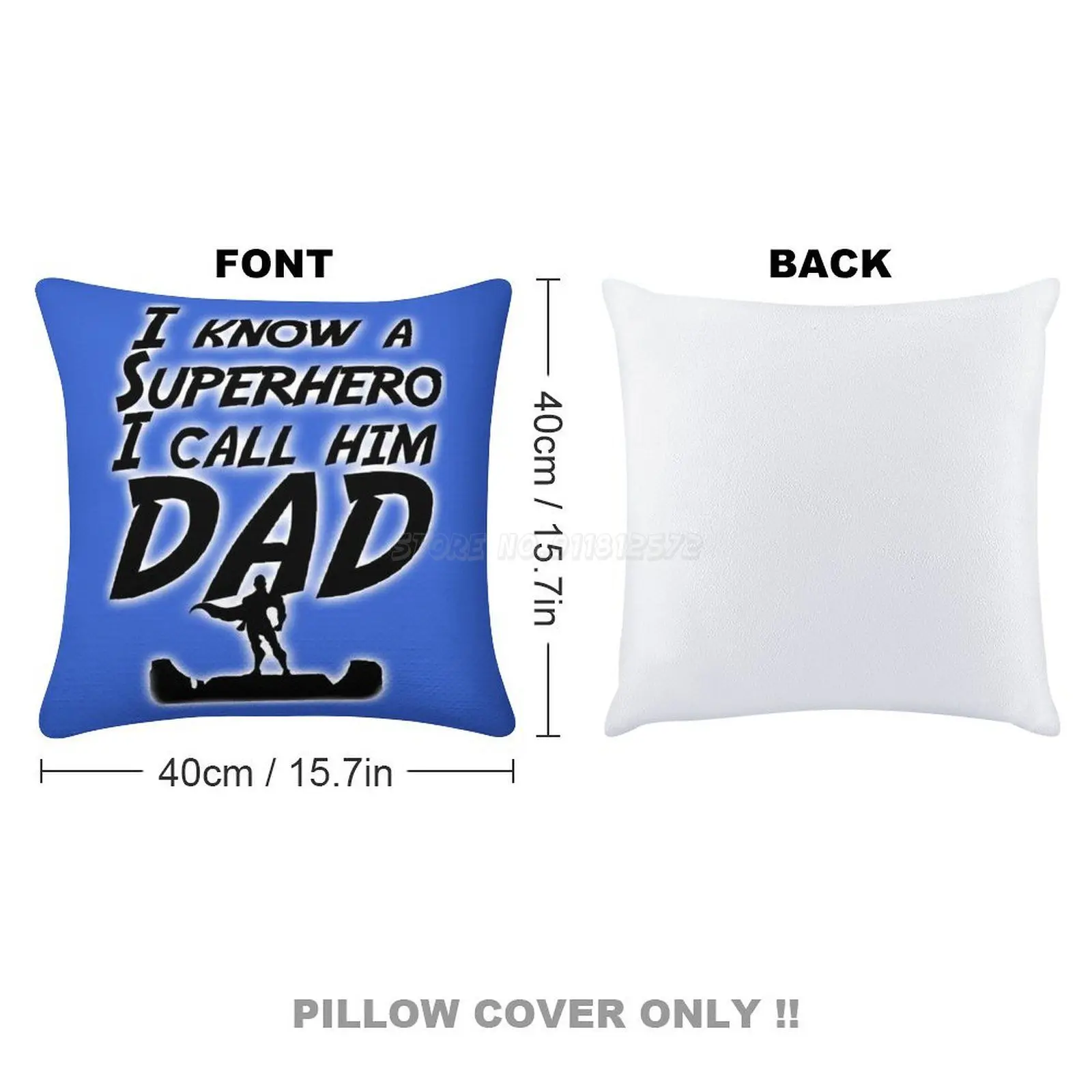 Наволочка с блестками в виде супергероя папы модная наволочка подарок для нее