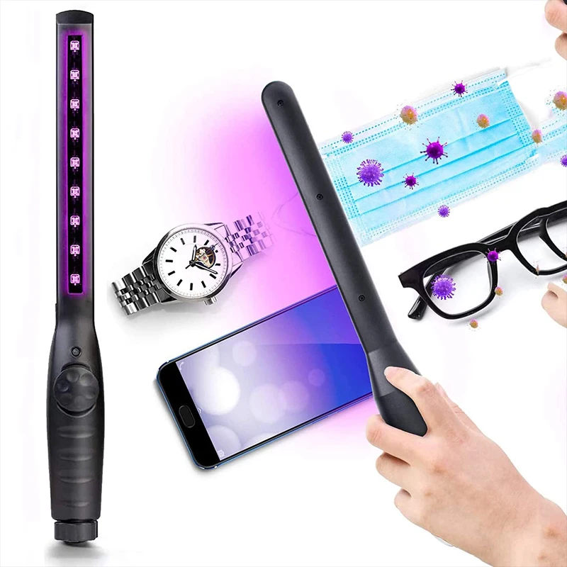 

LED Portable UV Disinfection Stick Household UVC Lamp Germs Disinfection Household USB Charging Sterilizer Germicidal Light