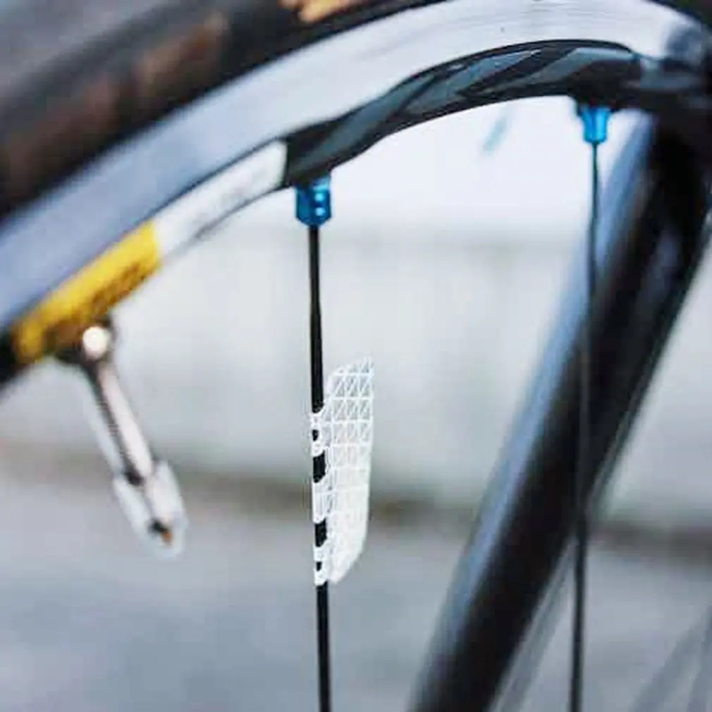 

Universal Bicycle Double Mirror Night Warning Sign Warning Lamp Reflector Night Decoration Bicycle Safety Wheel Sticker