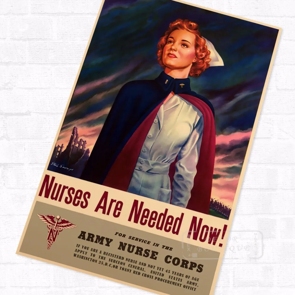 Сейчас нужны медсестры! Медицинский пропагандистский постер винтажная Картина