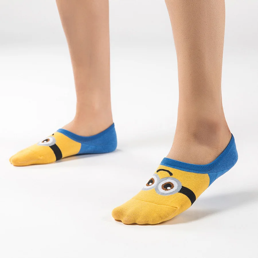 

Summer Japan Cartoon Funny Socks Harajuku Divertidos Sokken Shallow Mouth Meias Feminino Cute Socks Jacquard Korean Style Women