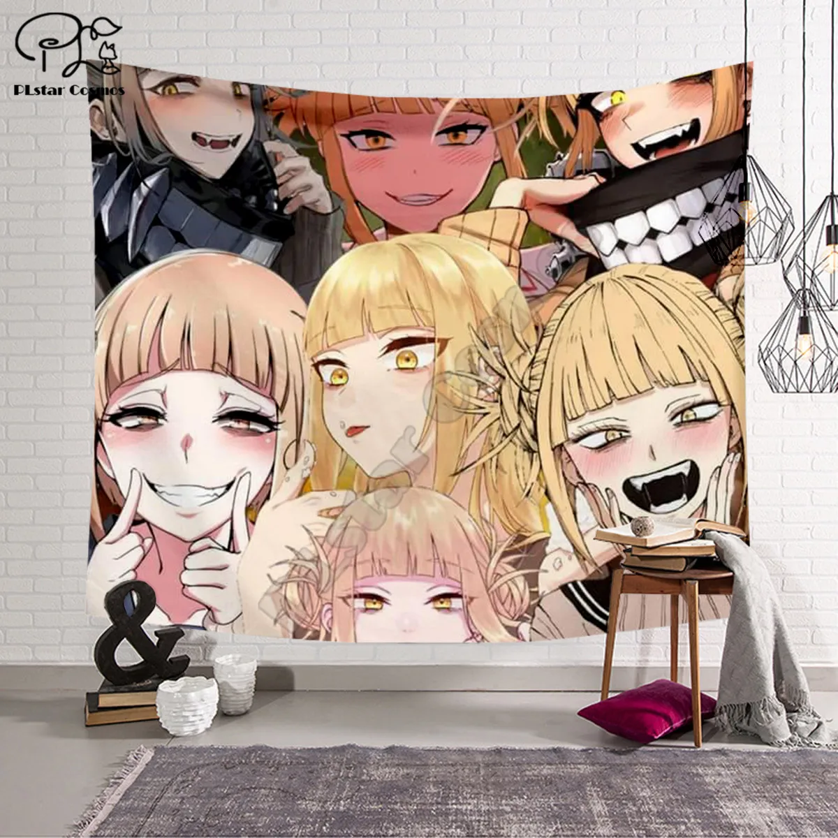 

Girl pattern Funny cartoon Blanket Tapestry 3D Printed Tapestrying Rectangular Home Decor Wall Hanging style-3