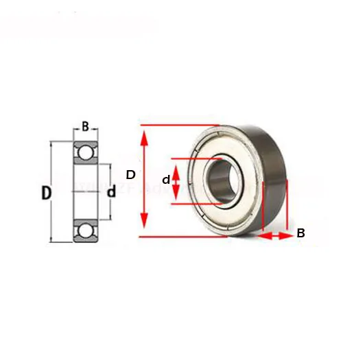 634ZZ подшипник 4*16*5 мм 5/10 шт. ABEC 1 Класс R1640HH 634Z миниатюрный 634 ZZ шариковые