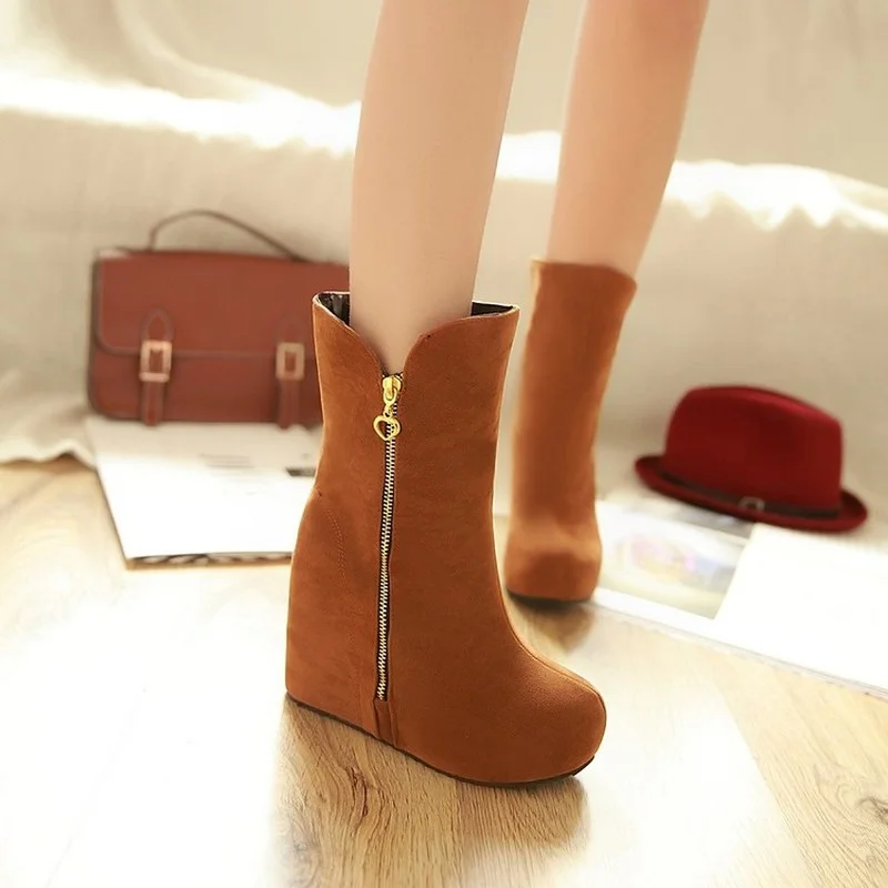 Новое поступление Осень-зима женские сапоги на платформе Повседневная женская