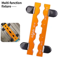 bicycle multi function fixture vise repair tool for bike hub pedal axle front fork and rear shock absorber wheel set tools parts
