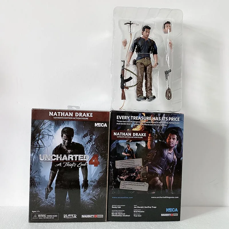 18 см 7 дюймов NECA Uncharted 4 A tief's End NATHAN DRAKE экшн Коллекционная Фигурка модель игрушка