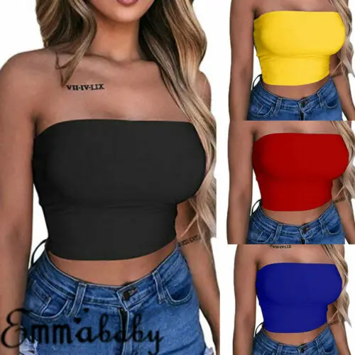 

Fashion Women Sexy Casual Tank Solid Vest Sleeveless Summer Crop Summer Shirt Cami Top