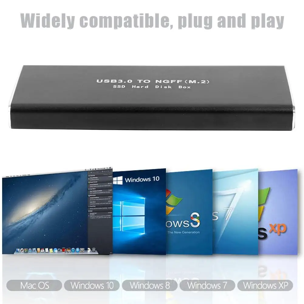 Чехол для M2 SSD чехол жесткого диска USB3.0 Micro B на M.2 адаптер NGFF внешний жесткий диск