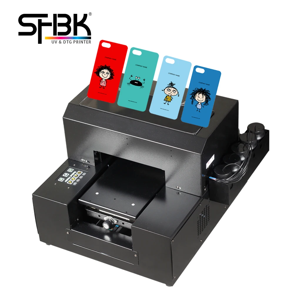 Плоский УФ струйный принтер SHBK A4 рельефный акриловый металлический