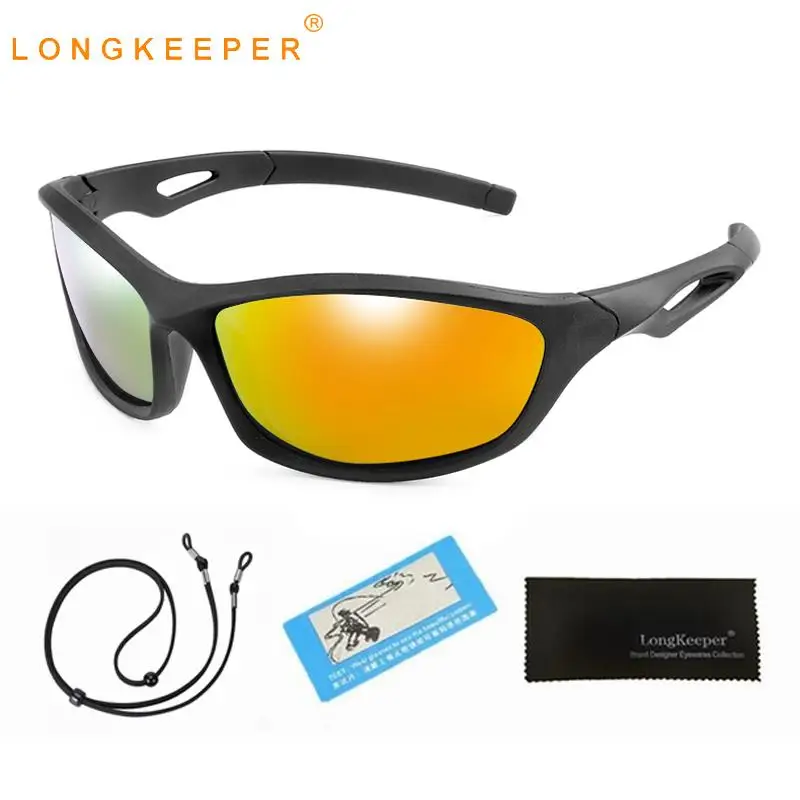 Детские поляризованные солнцезащитные очки Longkeeper со шнурком модные спортивные