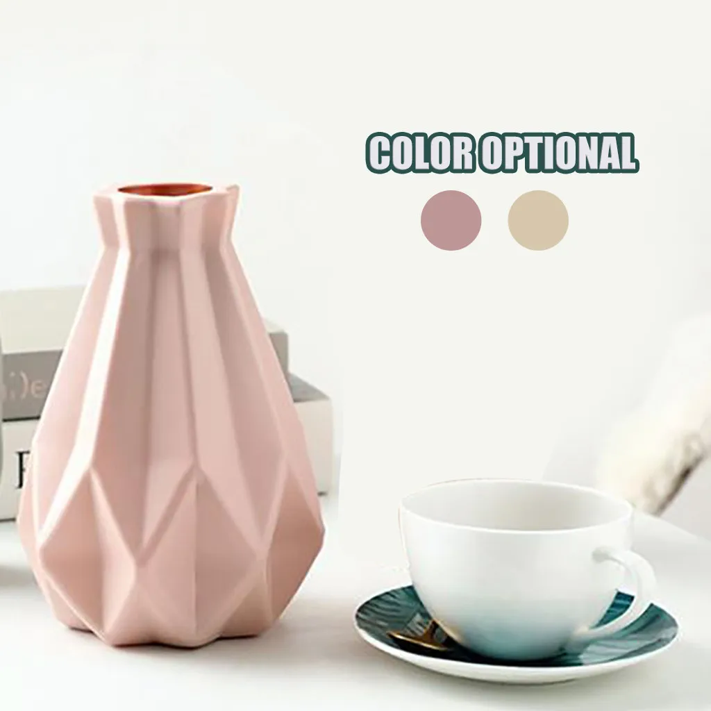 И рисунком в виде птичек-оригами ваза имитация Керамика цветочный горшок корзина