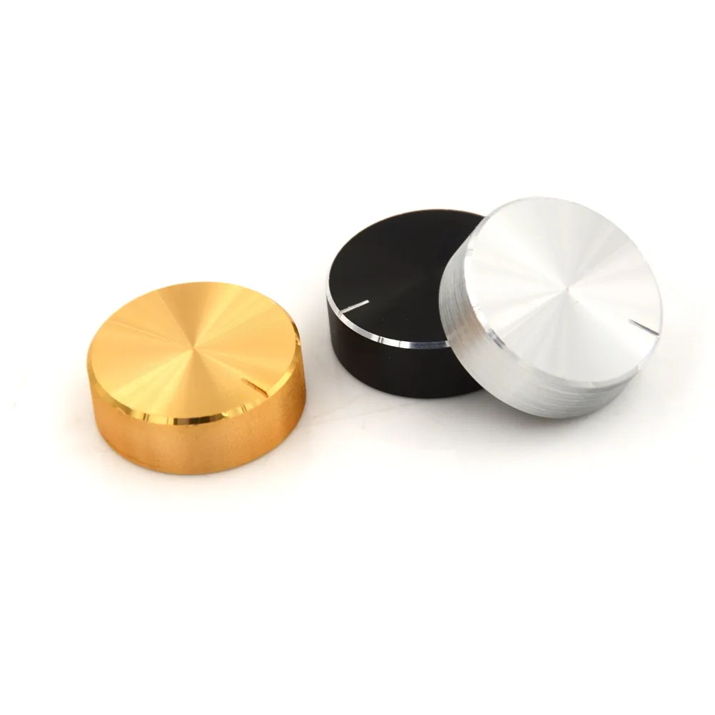 

1Pcs Aluminum Volume Control Amplifier Knob Wheel Silver/gold/black Diameter 30mm