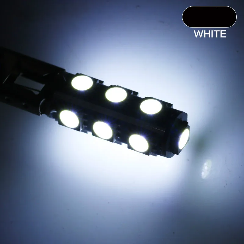 10 шт. Автомобильный светодиодный лампы H1 H3 противотуманной фары DRL Авто 13Smd фары дневного света 5050 задний фонарь очень яркий фонарь белый 12V
