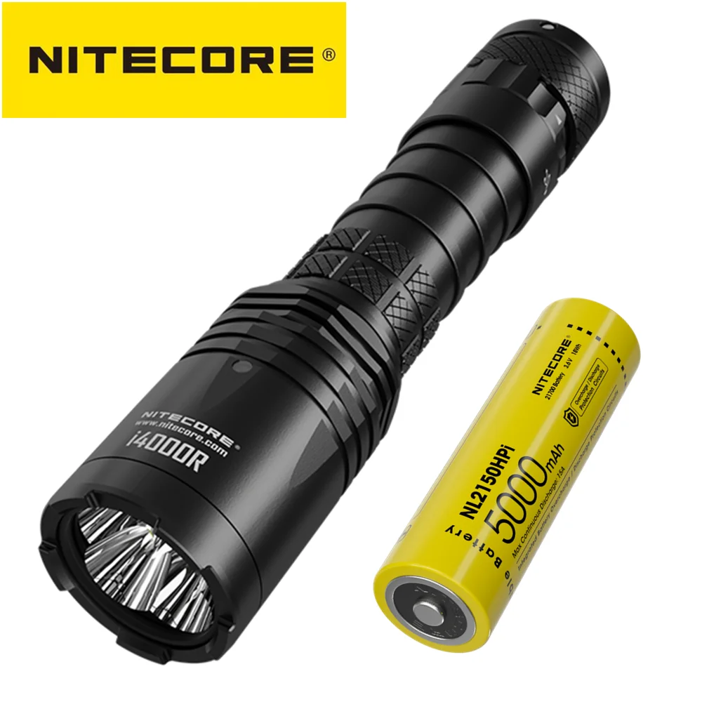 

Original NITECORE I4000R flashlight 4400 lumens high performance super light type-c duty tactical search Torch self defense